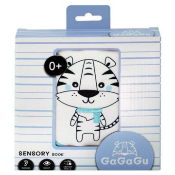 Tigris fejlesztő kétoldalas puha könyv - fekete/fehér 