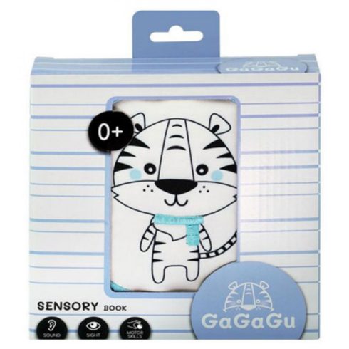 Tigris fejlesztő kétoldalas puha könyv - fekete/fehér 