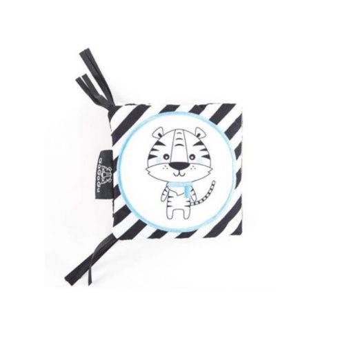 Tigris fejlesztő kétoldalas puha könyv - fekete/fehér 