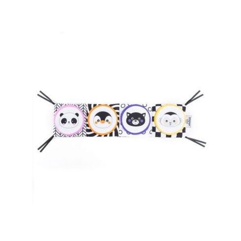 Tigris fejlesztő kétoldalas puha könyv - fekete/fehér 