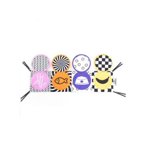 Tigris fejlesztő kétoldalas puha könyv - fekete/fehér 