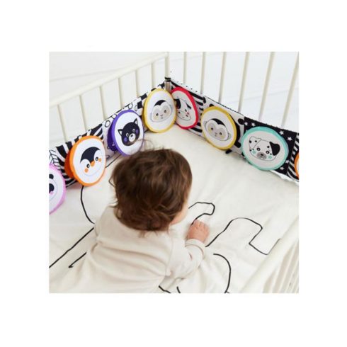 Tigris fejlesztő kétoldalas puha könyv - fekete/fehér 