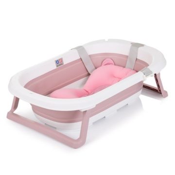   Chipolino Isla összecsukható kád hálós babatartóval 81 cm - Pink