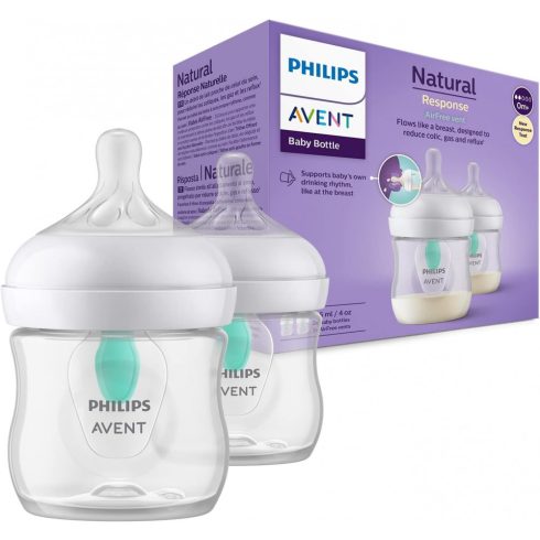 Philips AVENT SCY670/02 Natural Response with Airfre 125 ml cumisüveg 0hó+ 2 db