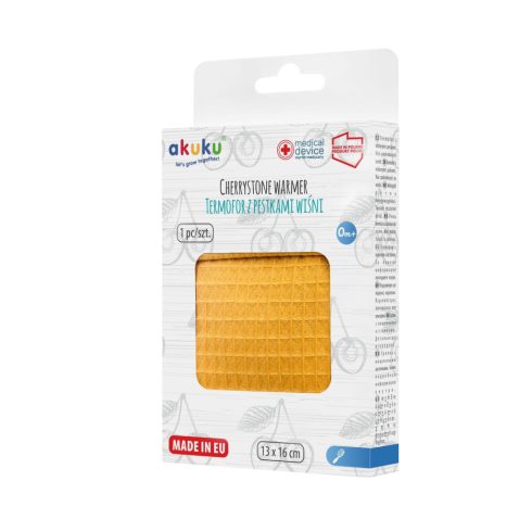 Akuku Cseresznyemag párna 13x16 cm - sárga