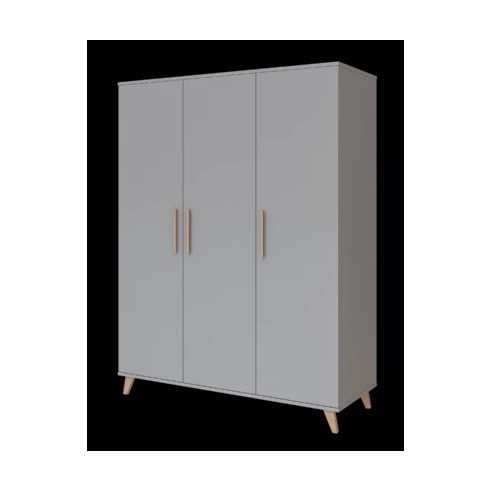 Flip Grey 3 osztású szekrény