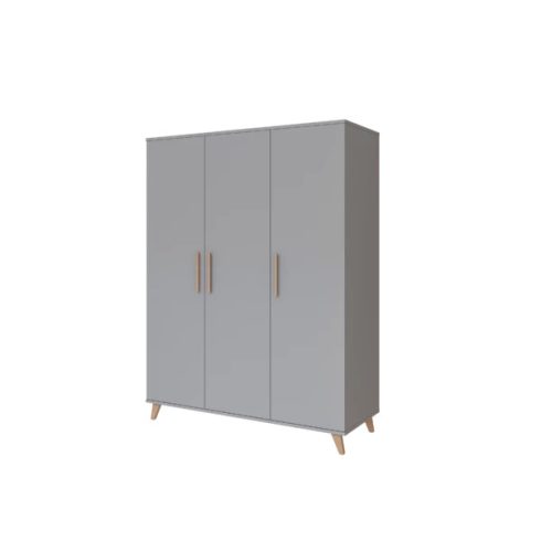 Flip Grey 3 osztású szekrény