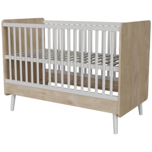 Peak Natural Oak & White Átalakítható 140-es babaágy