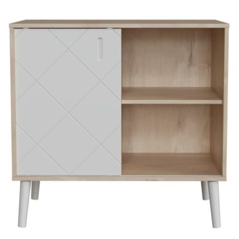 Peak Natural Oak & White Komód