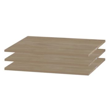   Peak Natural Oak & White 2/3 osztású szekrényhez polc csomag