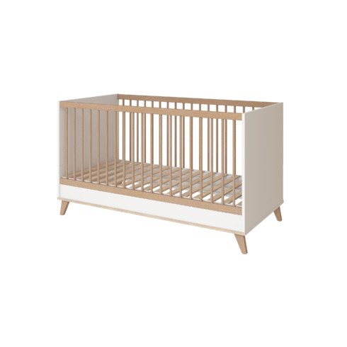 FLIP White & Oak átalakítható 140-es babaágy
