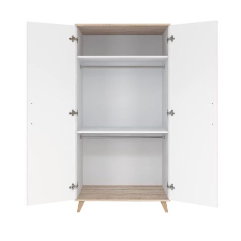 FLIP White & Oak 2 osztású szekrény