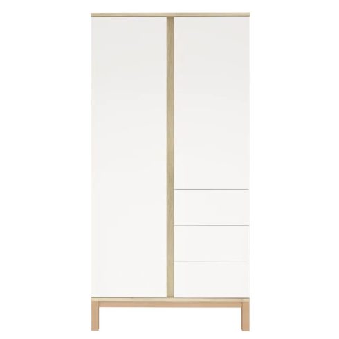 Loop White & Oak 2 osztású szekrény