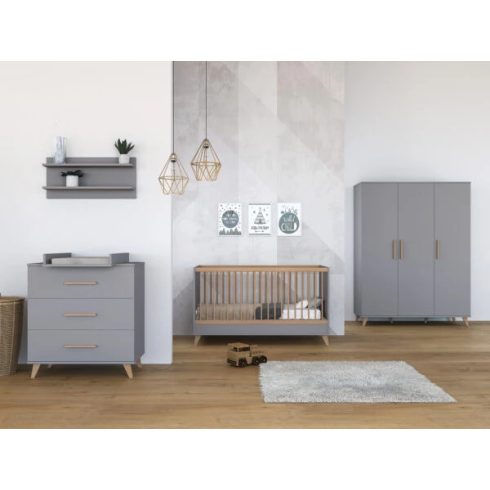 Flip Grey átalakítható 140-es babaágy