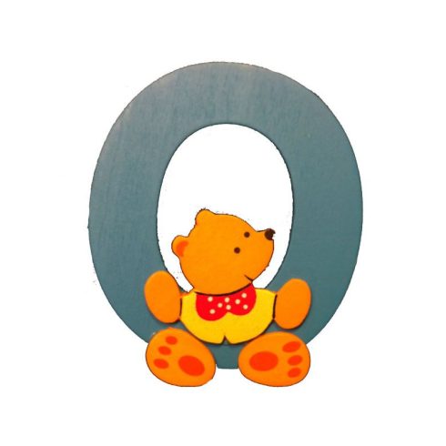 Fa betű O - kék maci