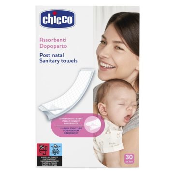   Chicco szülés utáni egészségügyi betét 3 rétegű - 30 db-os