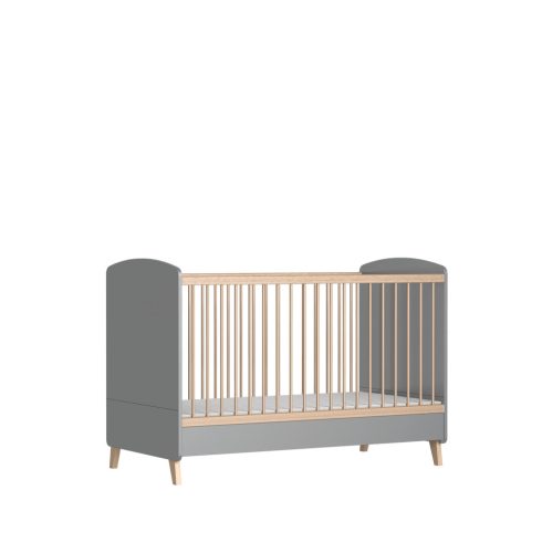 Faktum Colette Szürke 70*140-as babaágy - Arctic szürke/Sonoma tölgy 
