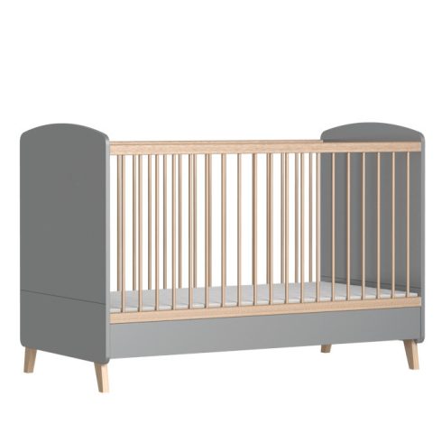 Faktum Colette Szürke 70*140-as babaágy - Arctic szürke/Sonoma tölgy 