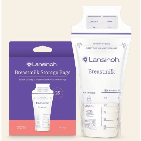 Lansinoh anyatejtároló fagyasztózacskó - 25 db/csomag