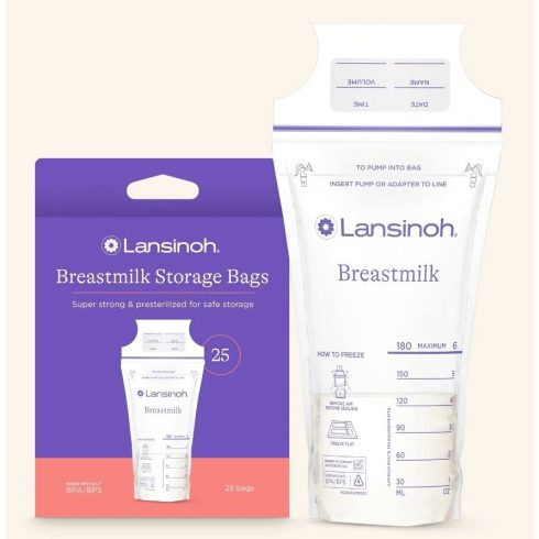 Lansinoh anyatejtároló fagyasztózacskó - 25 db/csomag