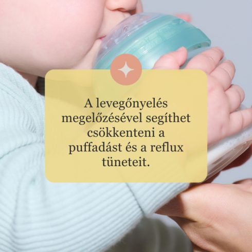Tommee Tippee Advanced Anti-Colic+ 2db-os szilikon 3+ etetőcumi - közepes folyású