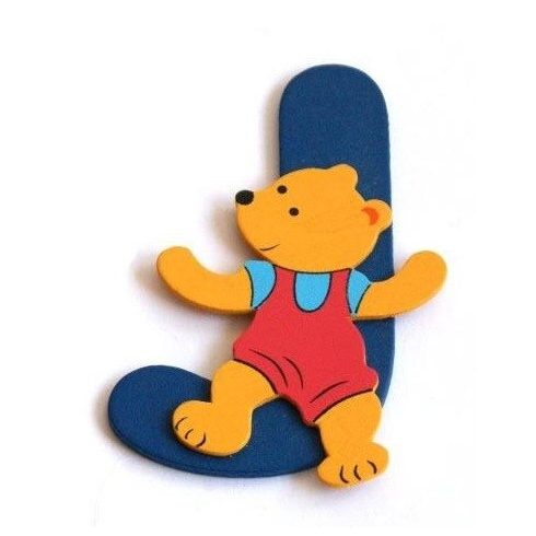 Fa betű J - kék maci