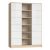 Faktum Alda Classic 3 osztású szekrény - Coimbra/magasfényű fehér 