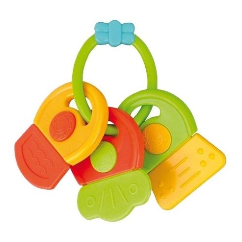 Canpol rágóka -  kulcs - zöld/narancs/piros