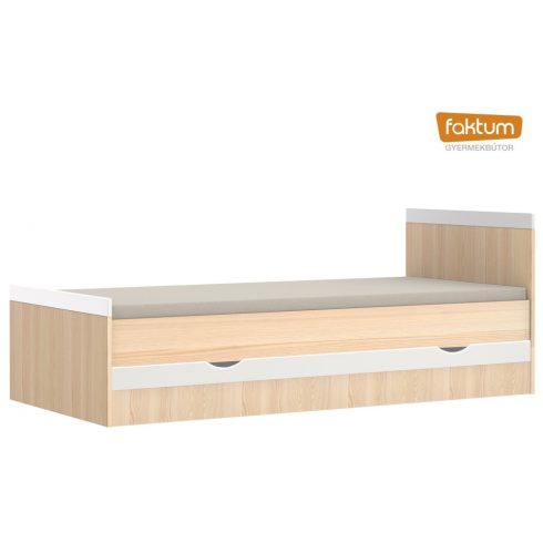Faktum Alda Classic 90X200-as ifjúsági ágy + ágyneműtartó - Coimbra / magasfényű fehér 