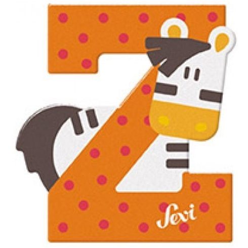 Sevi Fa betű állatos - Z narancs