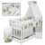 Baby Shop 6 részes babaágynemű - szürke bagoly