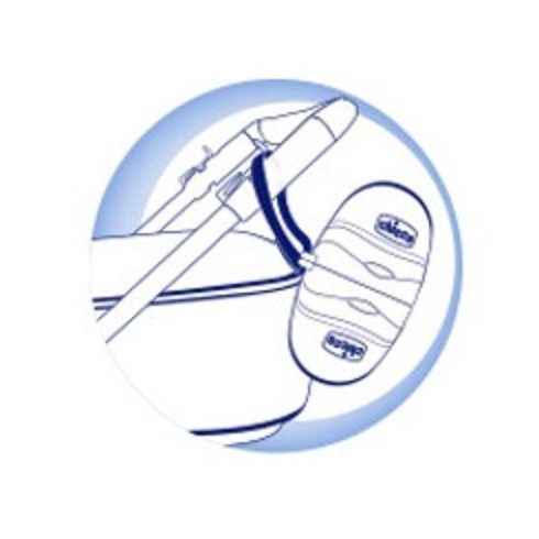 Chicco kétrekeszes sterilizálható cumitartó – kék