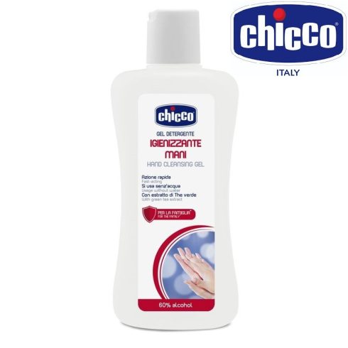 Chicco kéztisztító gél 200 ml - zöldtea-kivonattal  3év +