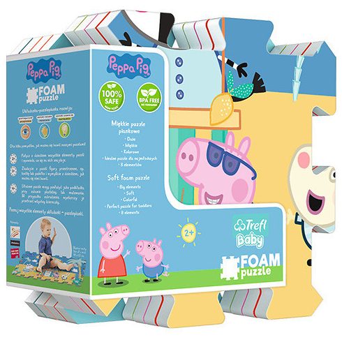 Trefl szivacs puzzle - Peppa malac nyaral