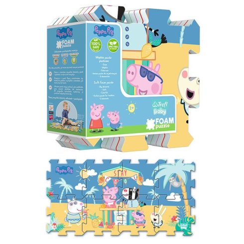 Trefl szivacs puzzle - Peppa malac nyaral