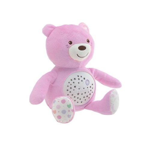 Chicco Baby Bear plüss maci projektor rózsaszín 