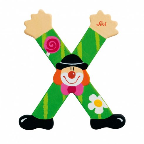 Sevi Fa betű bohócos - X zöld