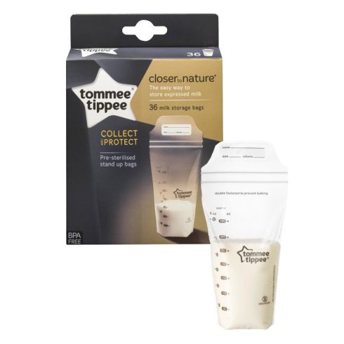 Tommee Tippee Closer To Nature anyatejtároló zacskó - 36 db/csomag