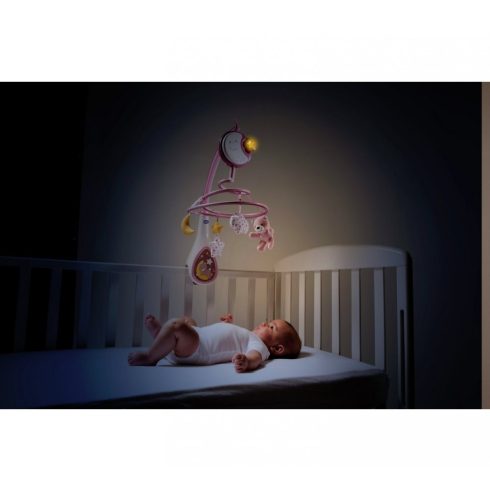 CHICCO Next2Dreams zenélő-forgó rózsaszín