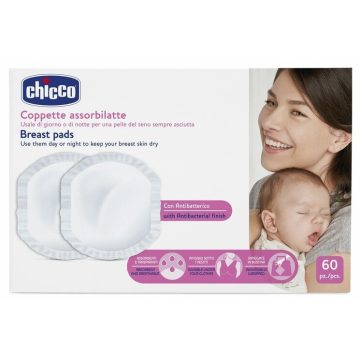Chicco antibakteriális, eldobható melltartóbetét - 60db