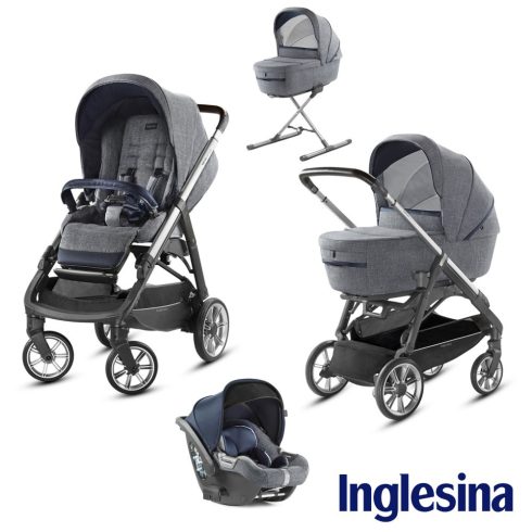 Inglesina Aptica Quattro 4in1 babakocsi szett I-Size Darwin hordozóval - Portland Blue