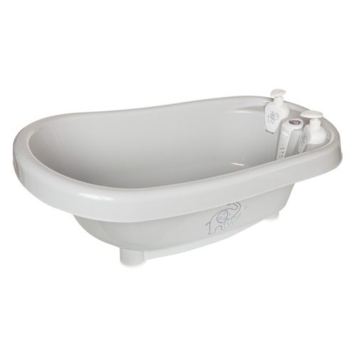 Bébé-Jou thermo babakád + Bébé-Jou kádállvány - Ollie szürke elefánt 