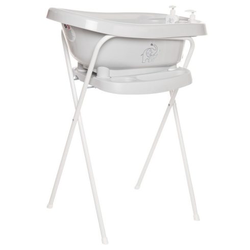 Bébé-Jou thermo babakád + Bébé-Jou kádállvány - Ollie szürke elefánt 