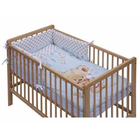Baby Shop 3 részes ágynemű garnitúra  - kék "Mika" maci