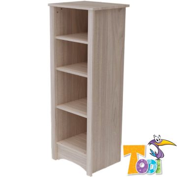 Todi Magic keskeny, nyitott polcos szekrény - szilfa