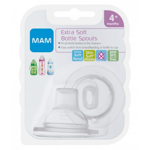 Mam 4+ extra puha ivócsőr - cumisüveghez és tanulópohárhoz 2db