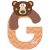 Sevi Fa betű állatos - G pasztell narancs