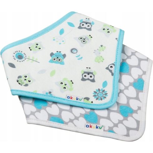 Akuku háromszög alakú előke 2db/csomag