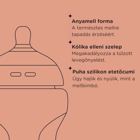 Tommee Tippee Closer To Nature 2*260ml cumisüveg - 0+