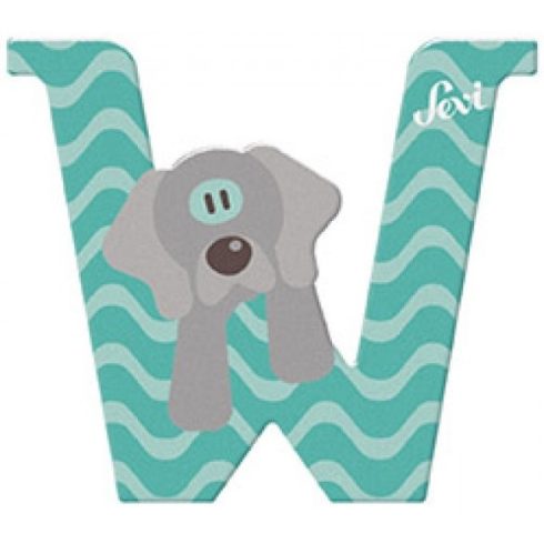 Sevi Fa betű állatos - W zöld